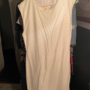Charming Charlie White Textured Dress